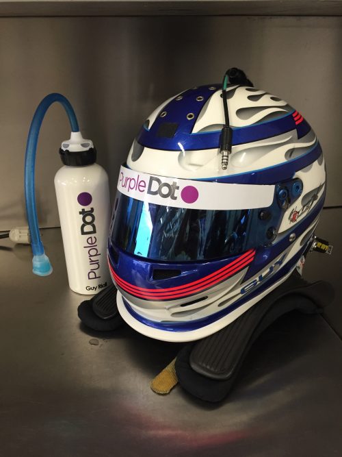 example of a drinking system compatible for helmets, similar to how nascar drivers drink during a race