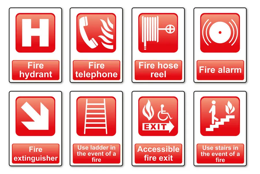 fire hazard safety protocol infographic