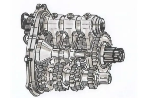 illustration of a semi-automatic gearbox