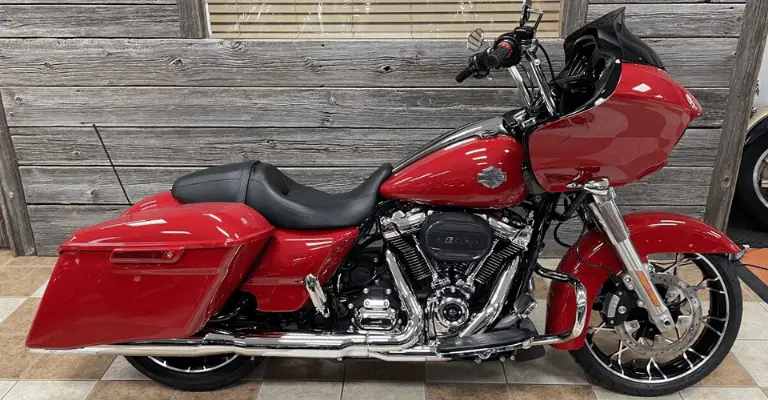 A 2022 Harley Davidson Road Glide Special in Redline Red sporting a 114ci Milwaukee Eight engine