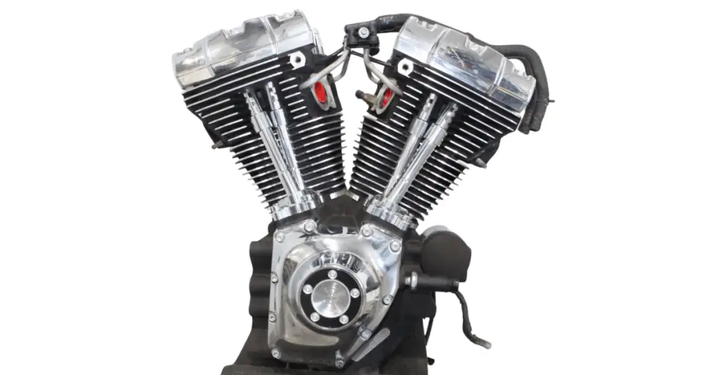Harley Davidson 103ci Twin Cam Engine against a white background