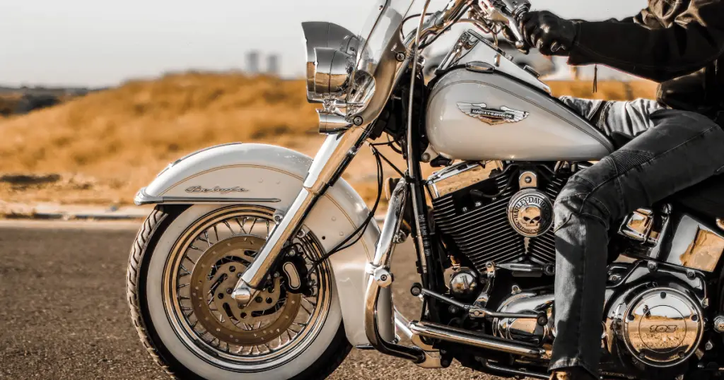 Heritage Softail Classic with a customized Evolution engine