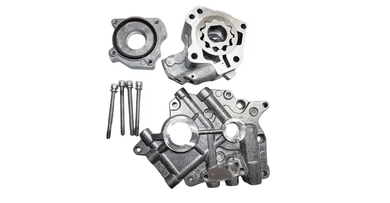 Oil pump replacement kit used to replace recalled oil pumps in milwaukee eight engines, including those in the Street Glide